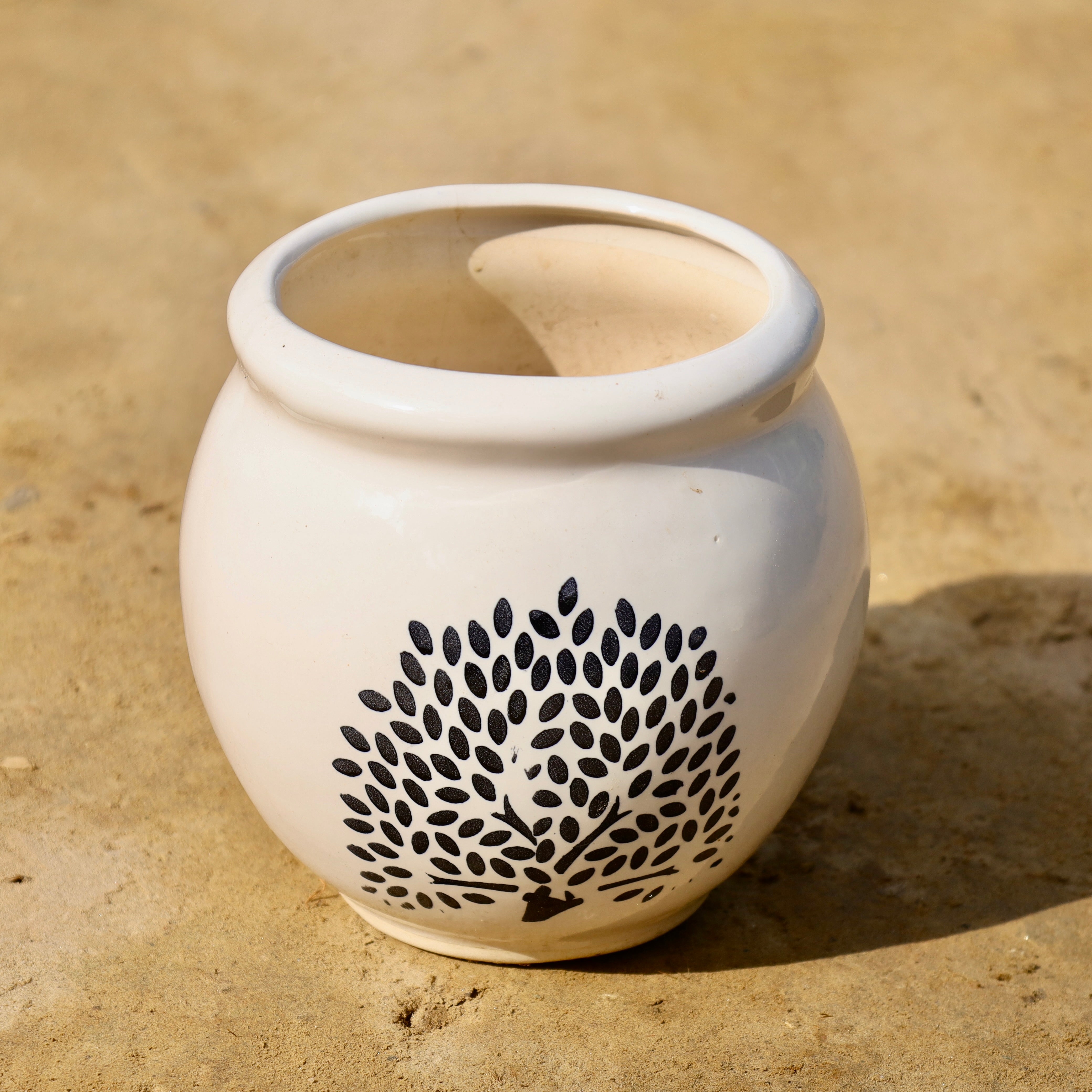6 inch Mataka Ceramic pot (any colour & Design) – Eazy Garden