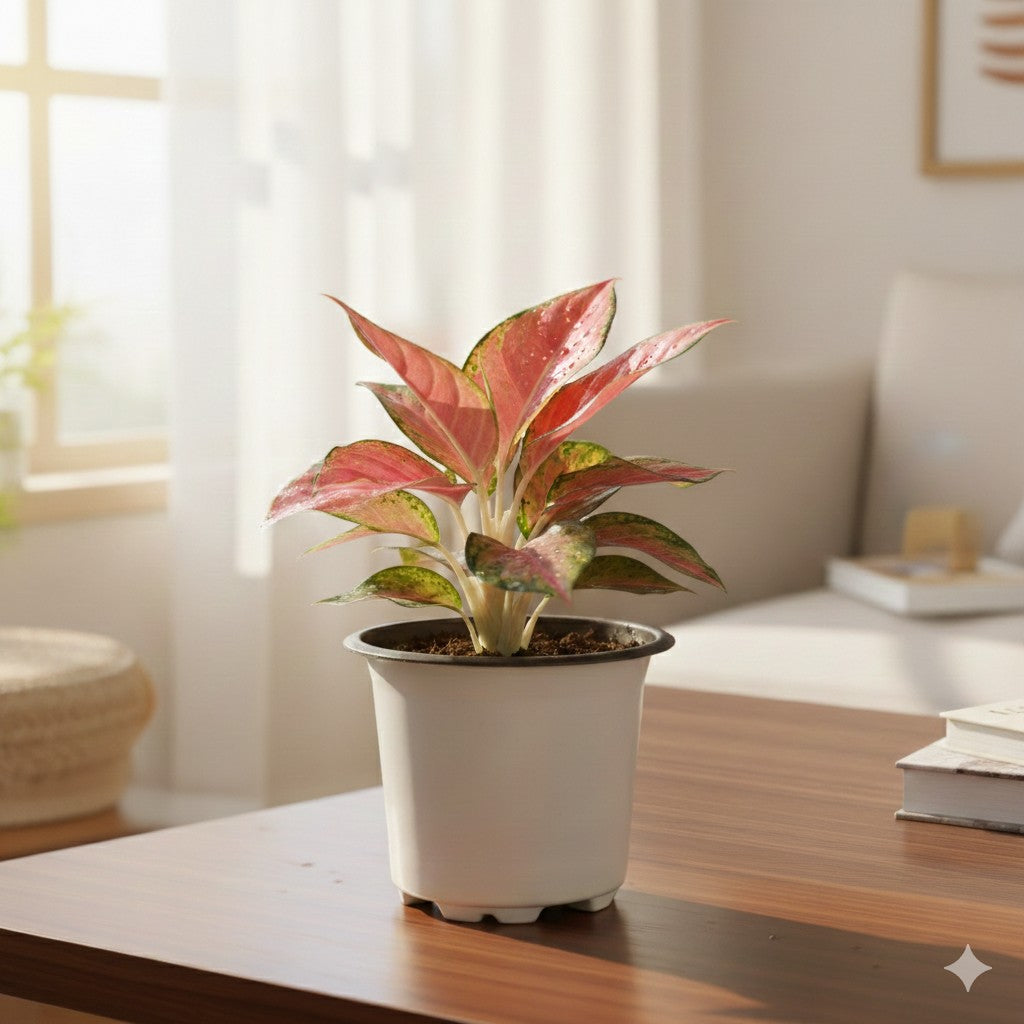 Aglaonema Pink Dalmatian In 4 Inch Nursery Pot