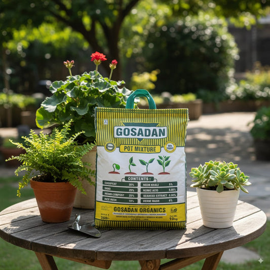 Gosadan Organics Potting Mix For Plants With Required Minerals 10 KG (Brands May Vary)