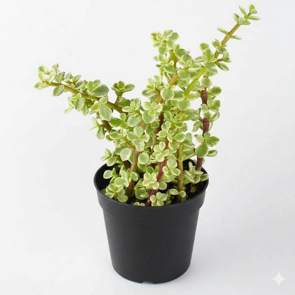Variegated Jade / Elephant Bush in 4 Inch Nursery Pot