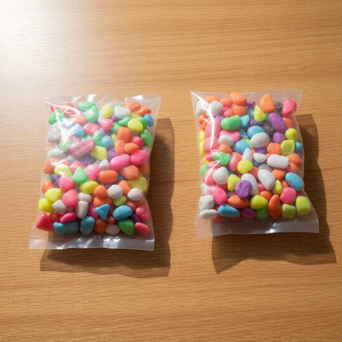 Set of 2 Mixed-Color Stone Pebbles 500 GM